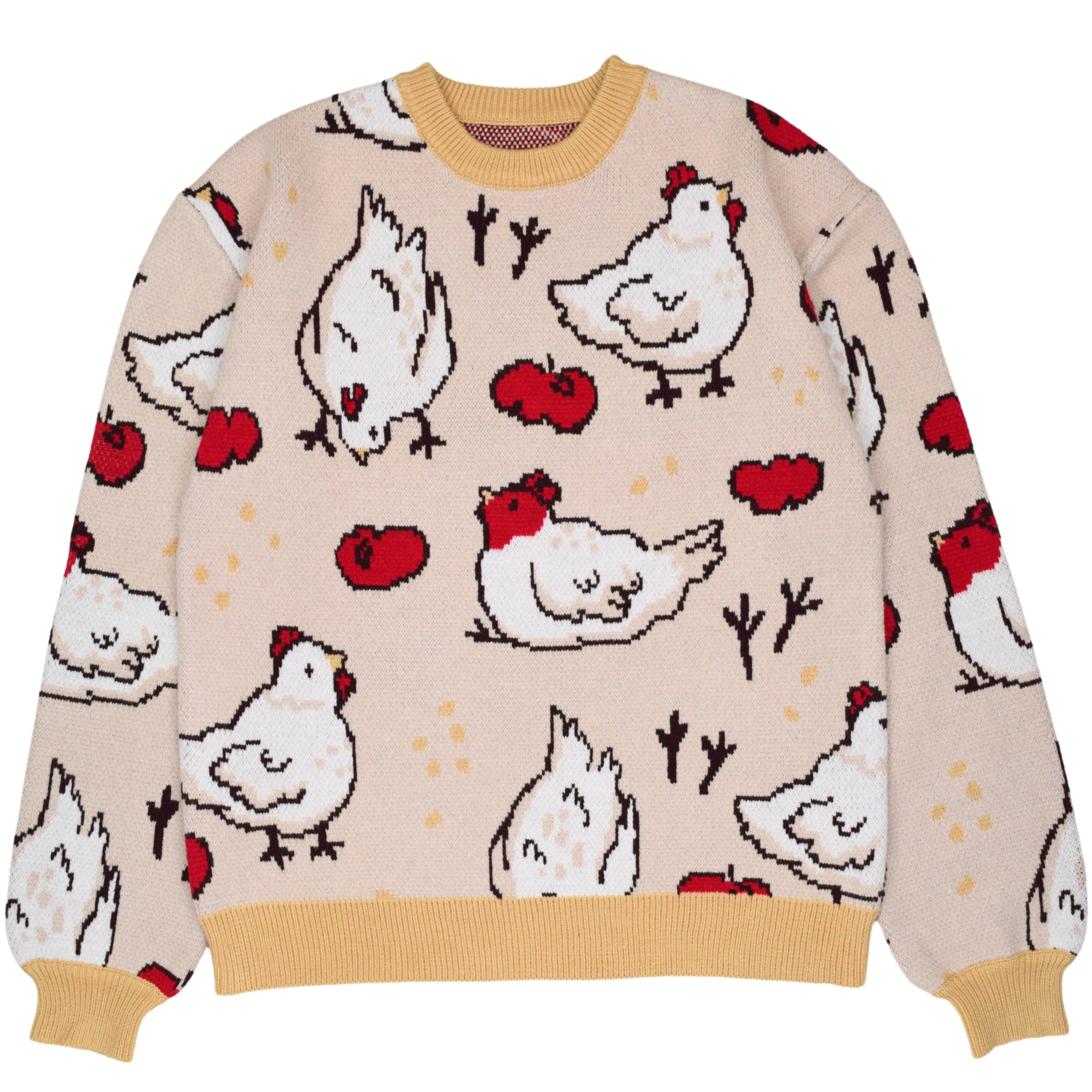 Beige Chicken Sweater – Steady Hands