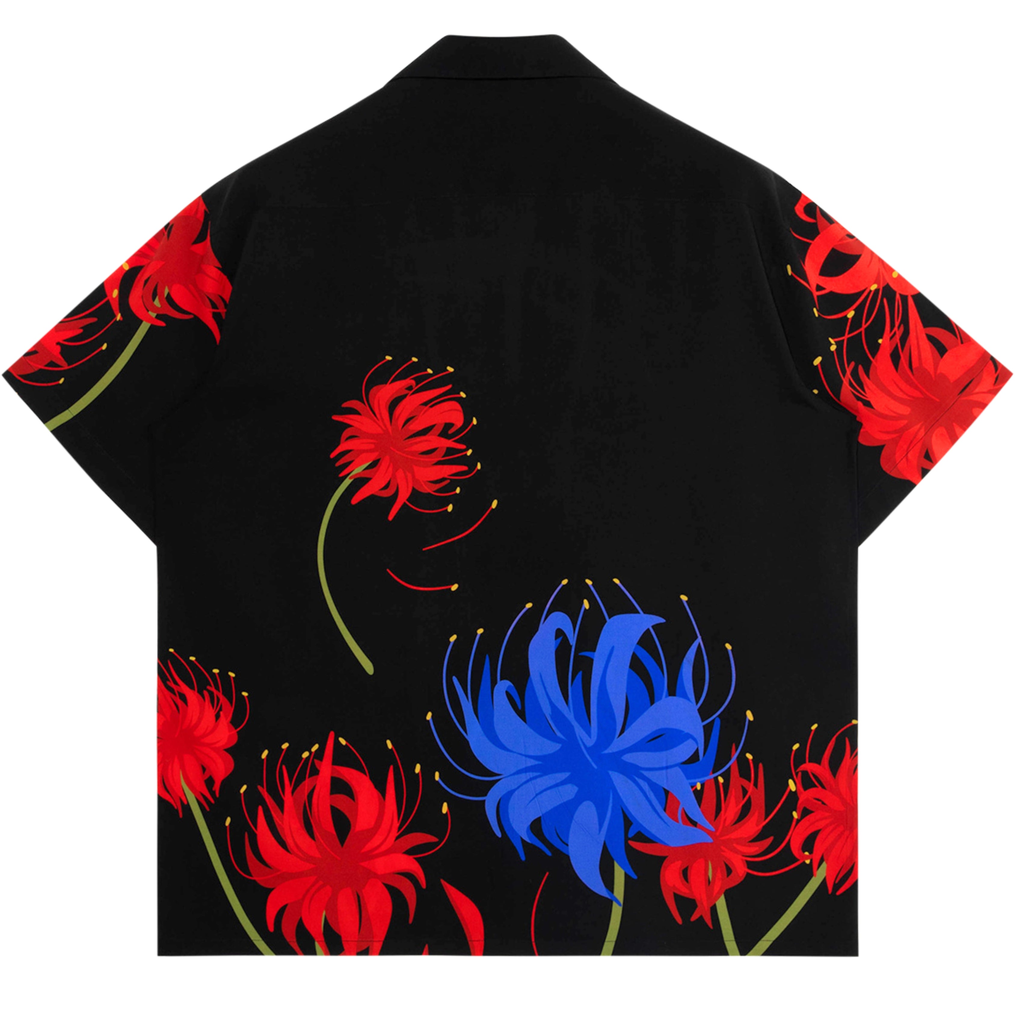 【SKYBLUE】Spider lily aloha shirt Blue Spider Lily Button Up – Steady Hands