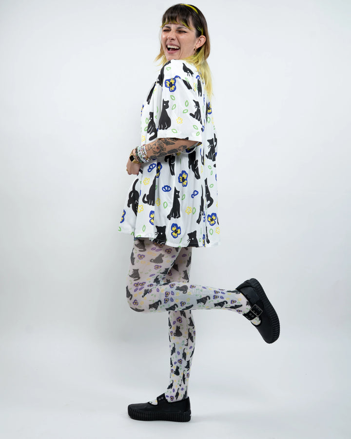 Meowin' Around Tights