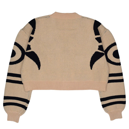 Cropped Beige King of Curses Cardigan