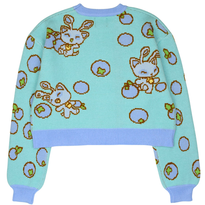 Cropped Baby Aisha Blueberry Sweater