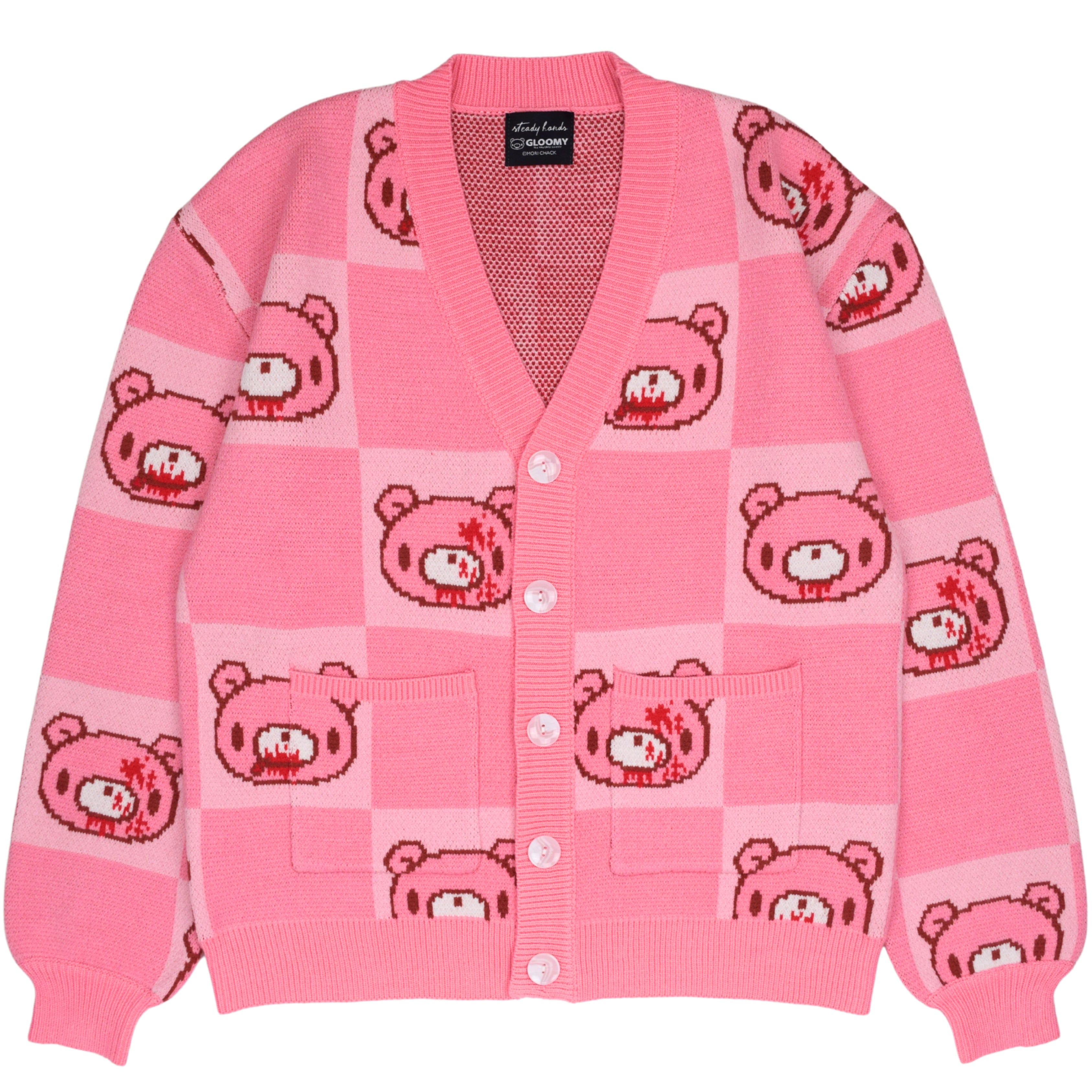 pinkbear様 Gloomy_Bear_Patterned_Cardigan