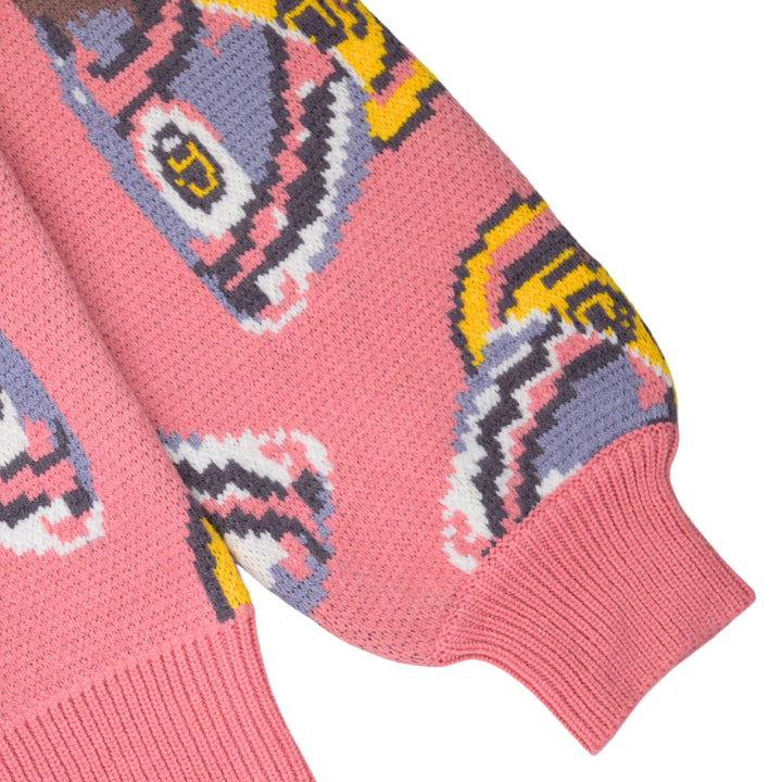 Pink Emperor Moth Cardigan