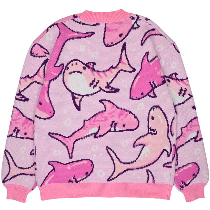 Pink Shark Cardigan