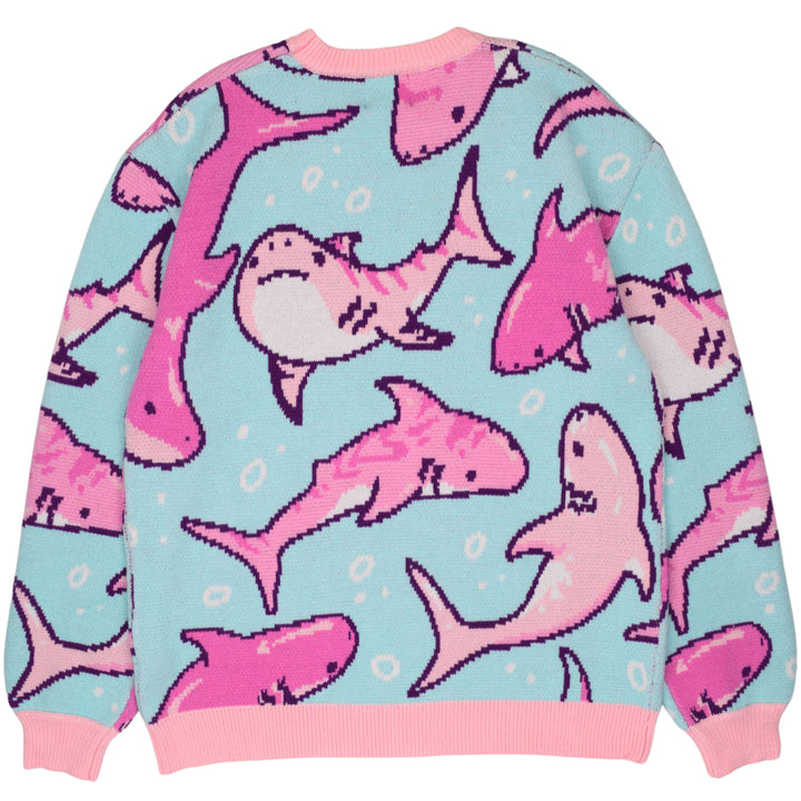 Pink Shark Sweater