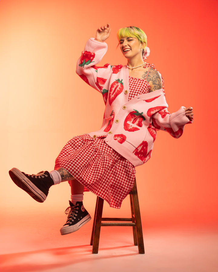 Strawberry With Me Cardigan