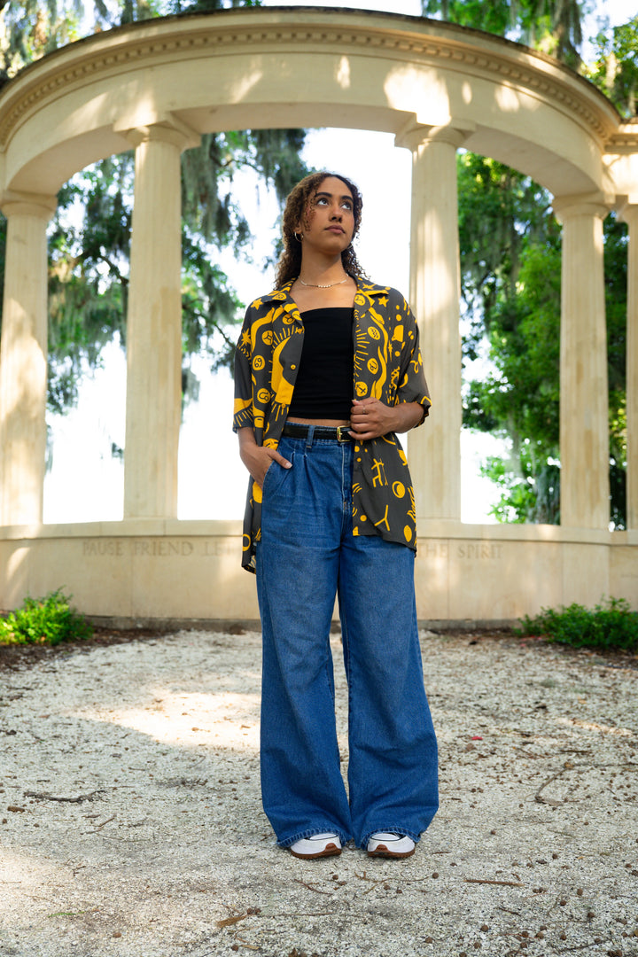 Celestial Button Up