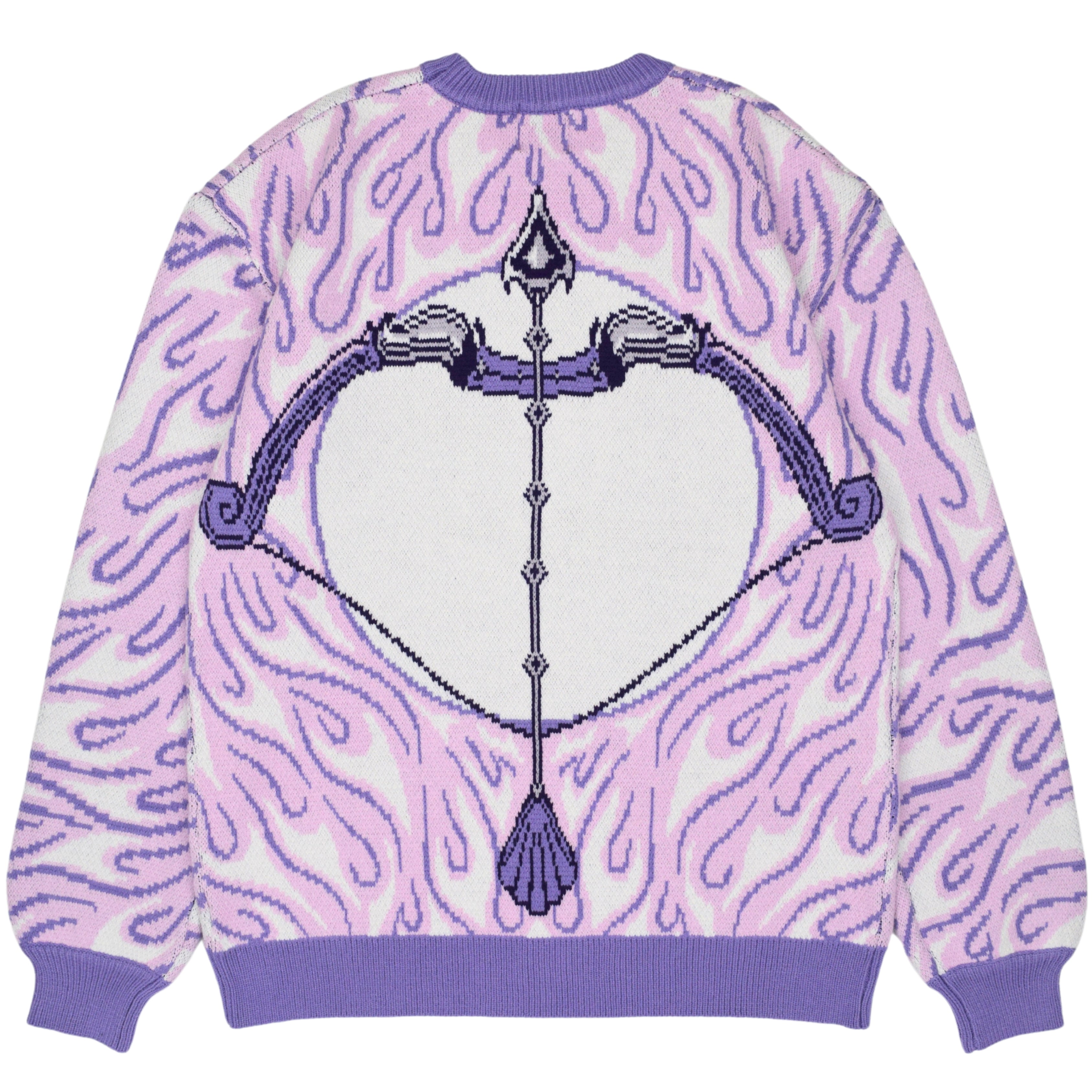 purple flame sweater