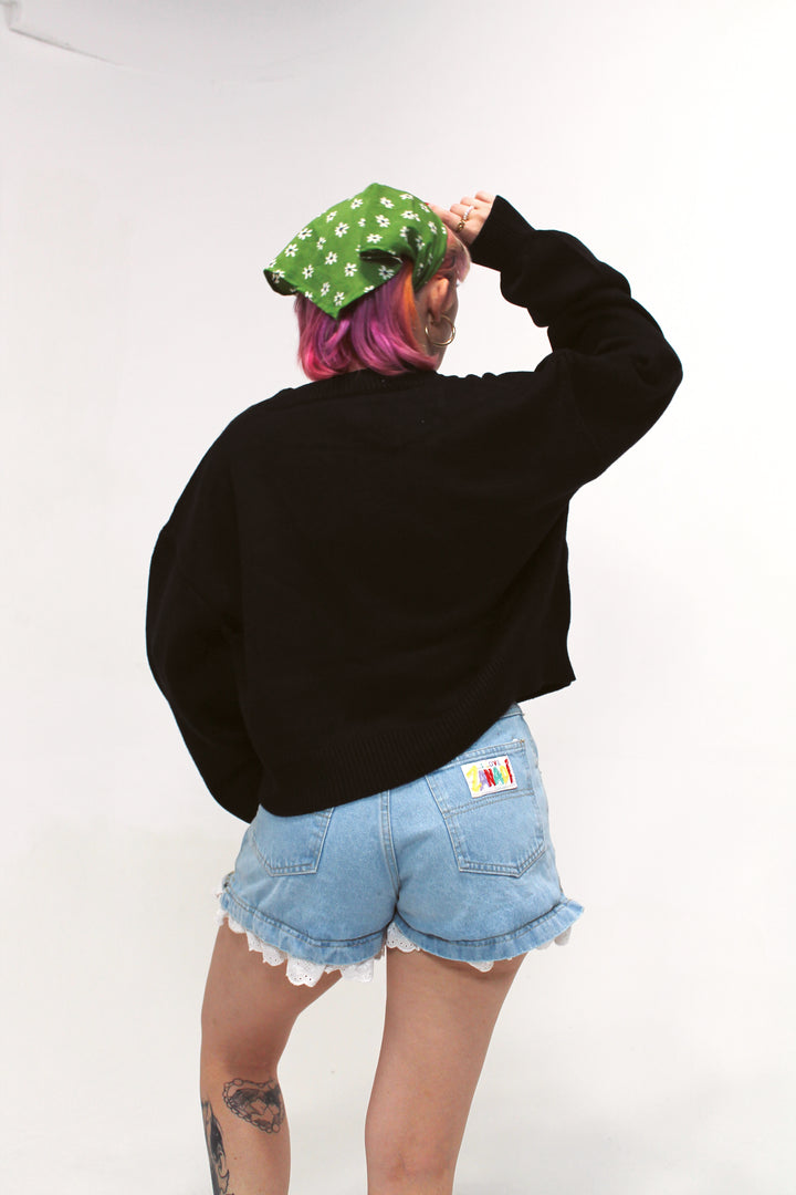 Cropped Advanced Darkness Cardigan