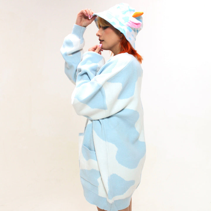 Baby Blue Cow Bucket Hat