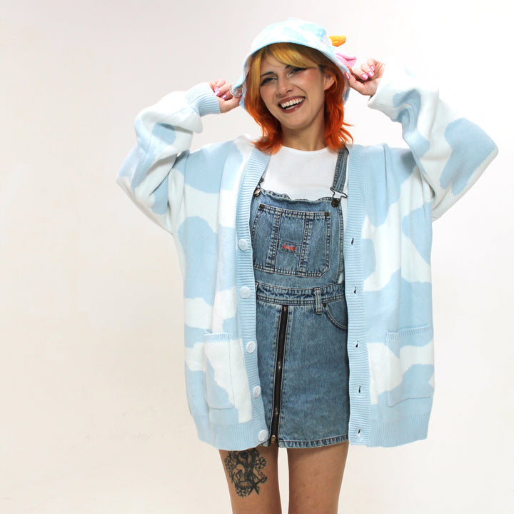 Baby Blue Cow Bucket Hat