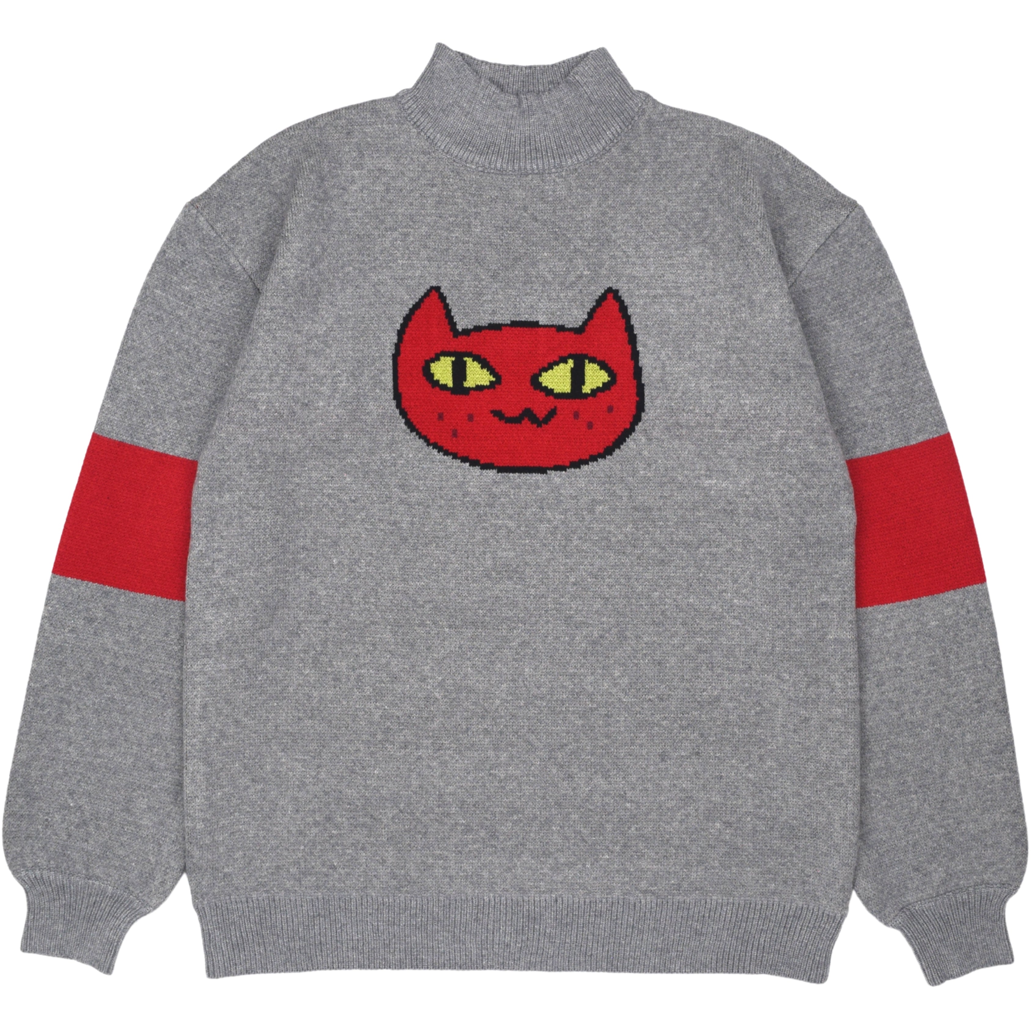 【AMBLER】 Cat biting Cat Pullover Crew Neck Sweater Knit AMBLER Cat Biting Cat Crew Neck Sweater – SeoulSeoul