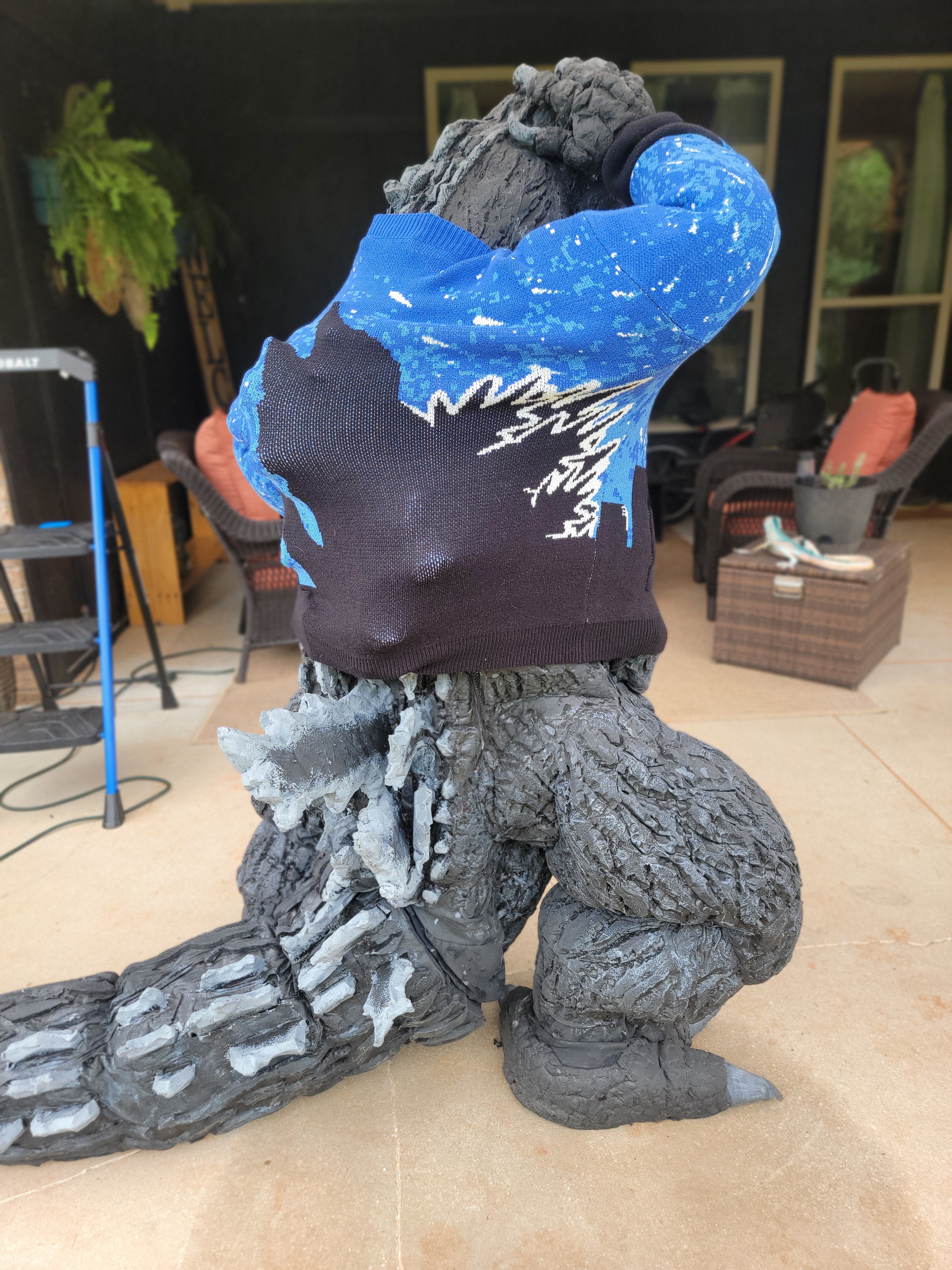 Godzilla Silhouette Cardigan – Steady Hands