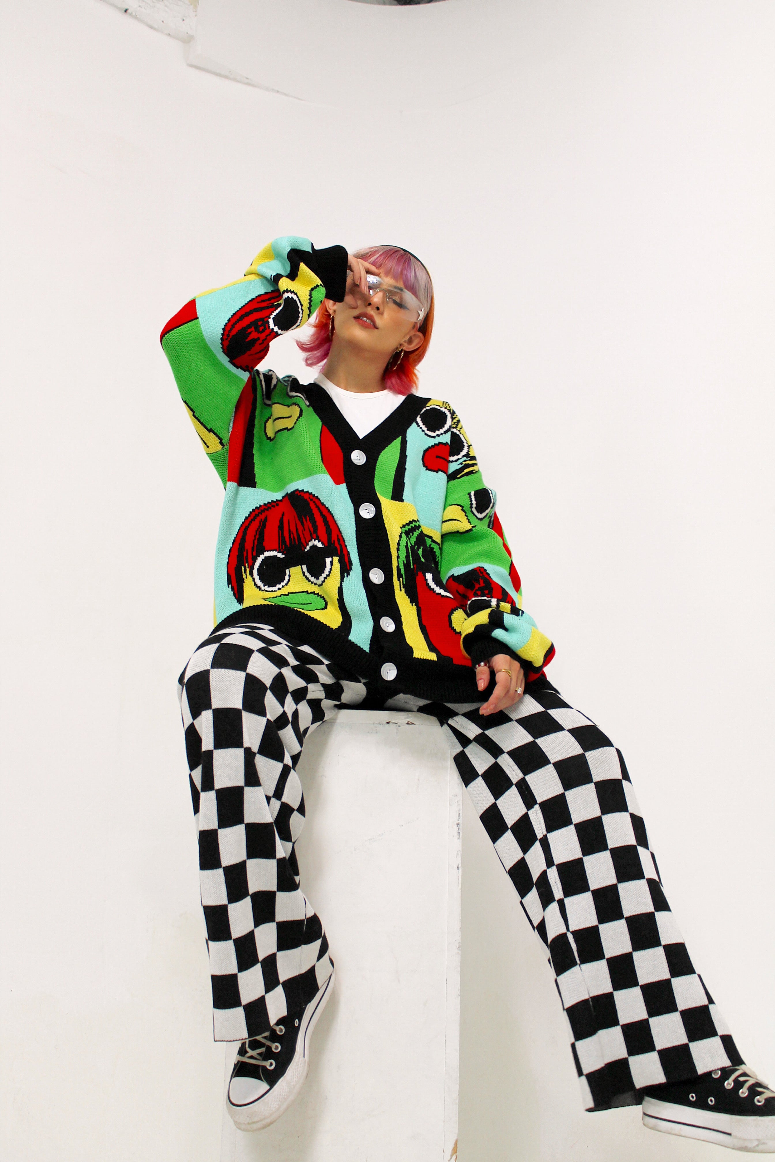 新品未使用！argueアーギュー/2WAY 90S CARDIGAN アーギュー/90's REVERSIBLE WOOL CARDIGAN argue 2way 90s cardigan