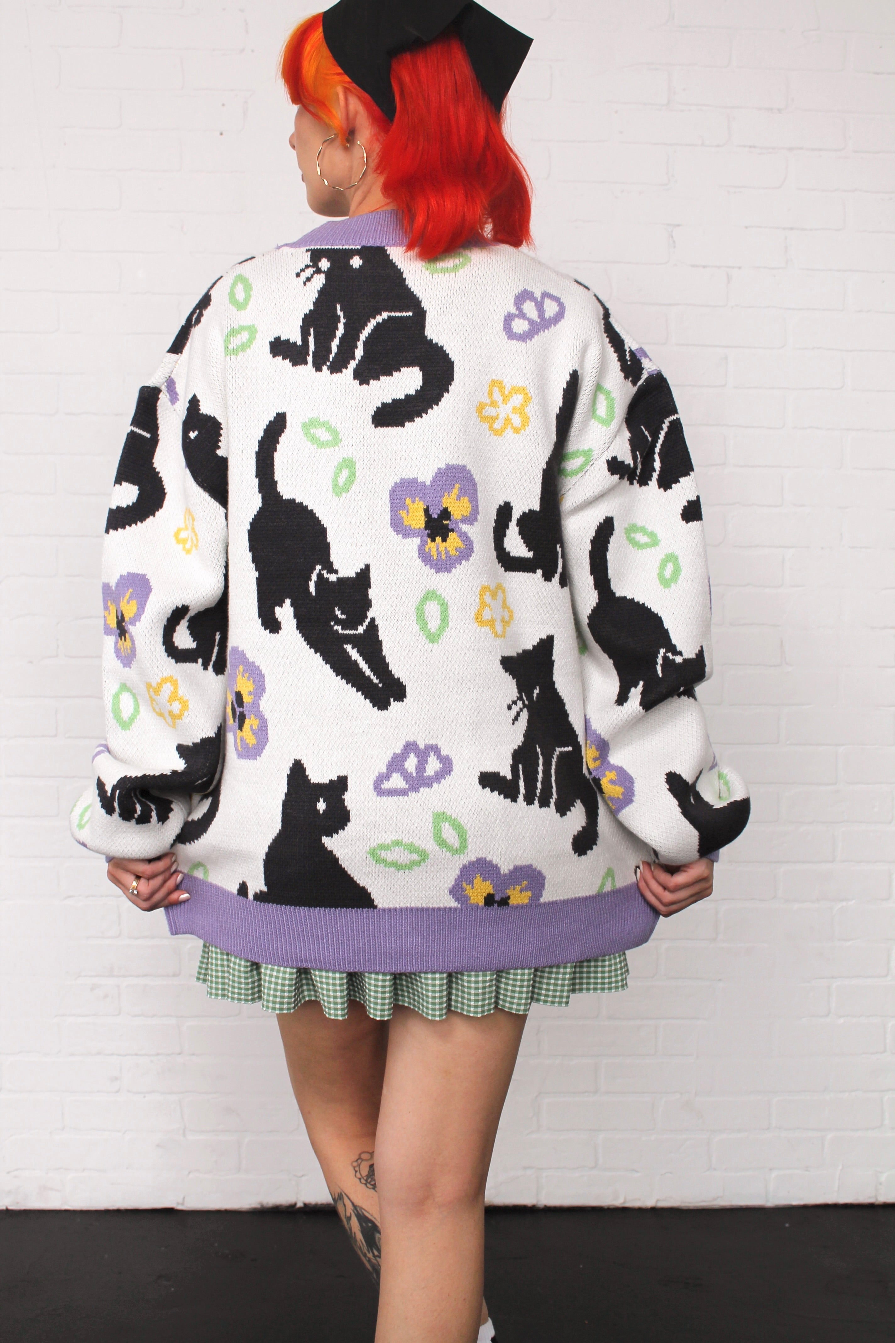 Meowin' Around Cardigan – Steady Hands