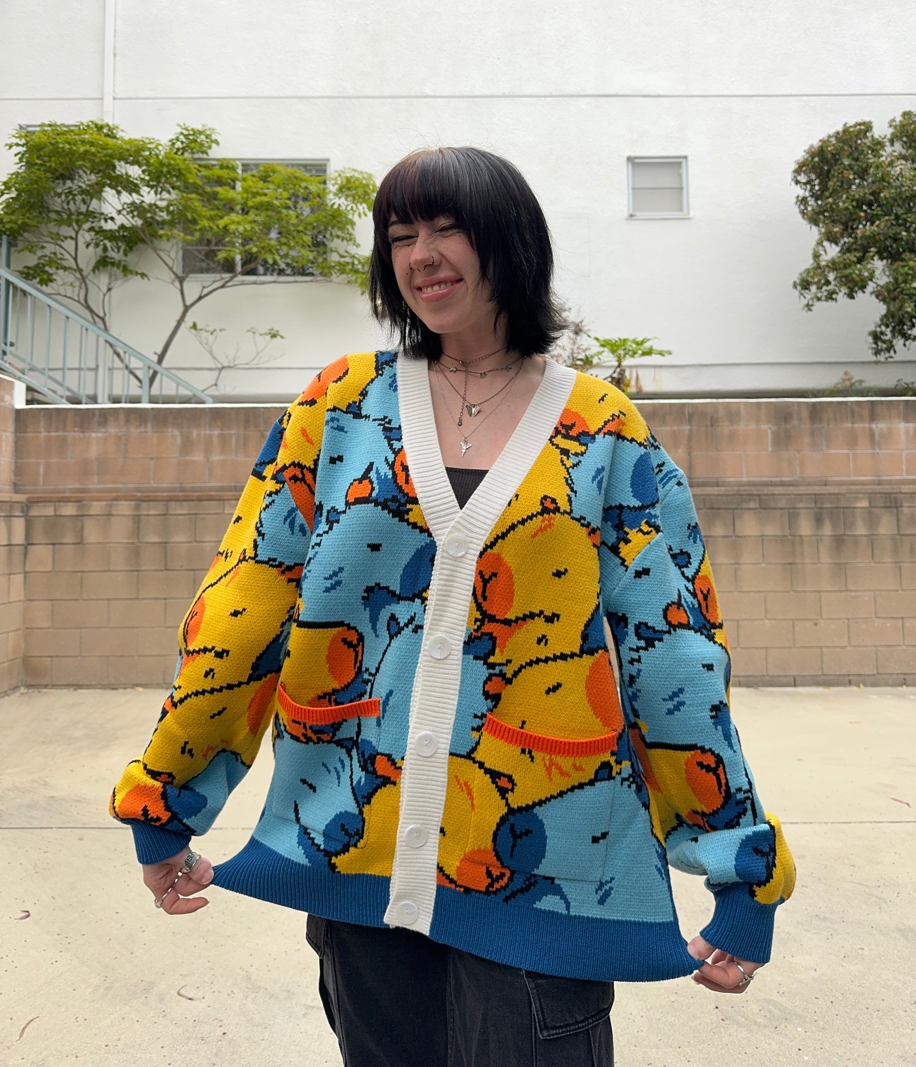 Aroace Capybara Cardigan – Steady Hands