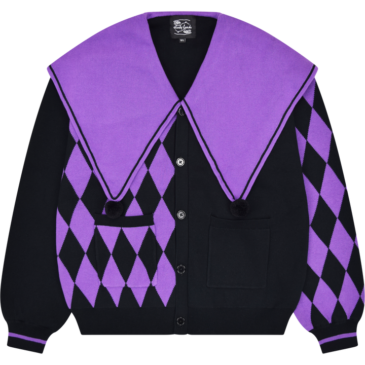 Amethyst Harlequin Cardigan