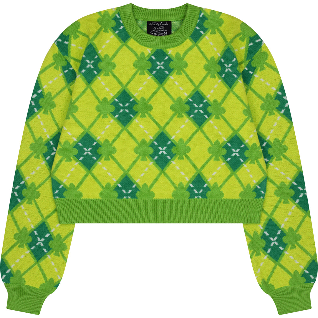 Amu Clover Cropped Sweater