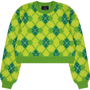 Amu Clover Cropped Sweater