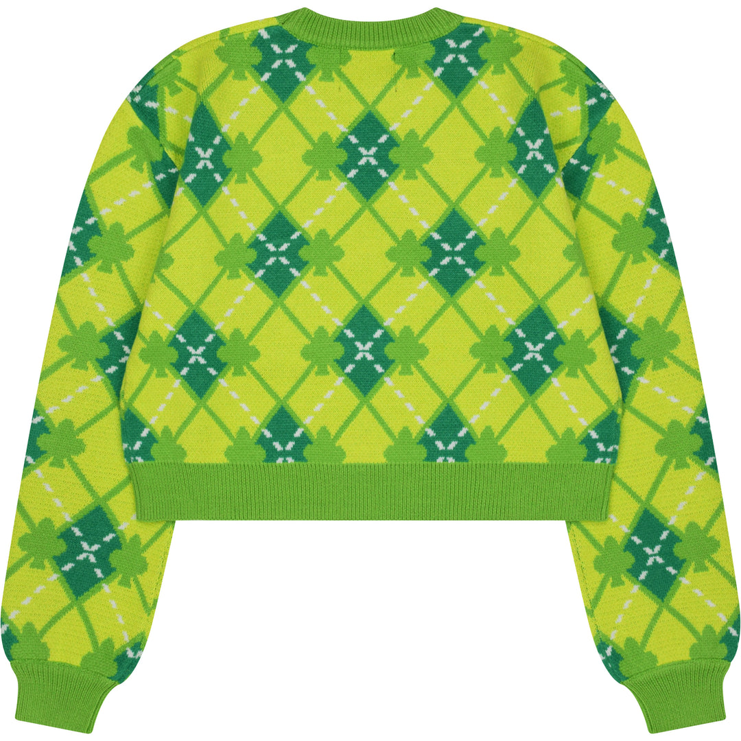 Amu Clover Cropped Sweater