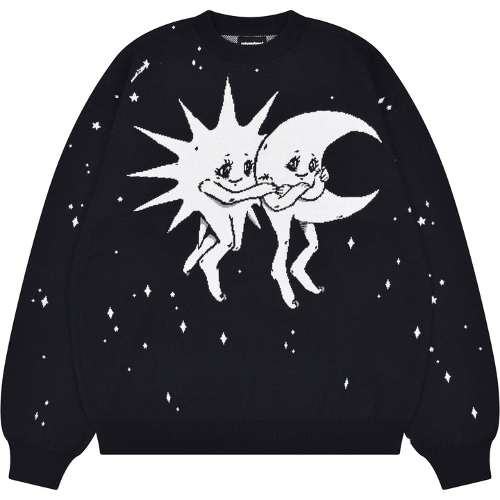 B&W Sun & Moon Sweater