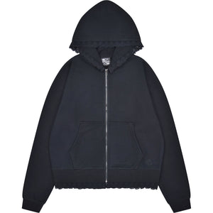 Basics Lace Zip Up Hoodie
