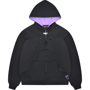 Bat Wing Zip Up Hoodie