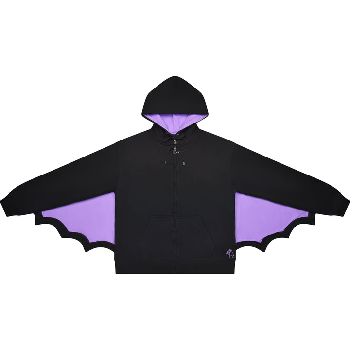 Bat Wing Zip Up Hoodie
