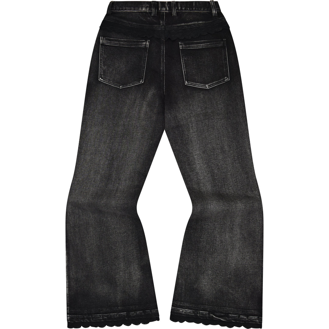 Black Lace Jeans