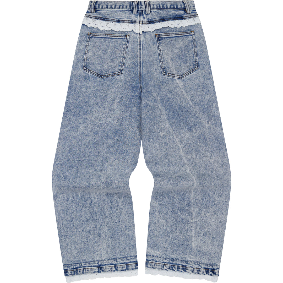 Blue Lace Jeans