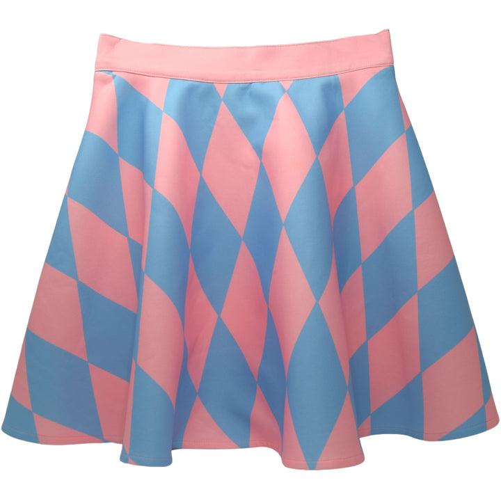 Blue and Pink Argyle Skirt