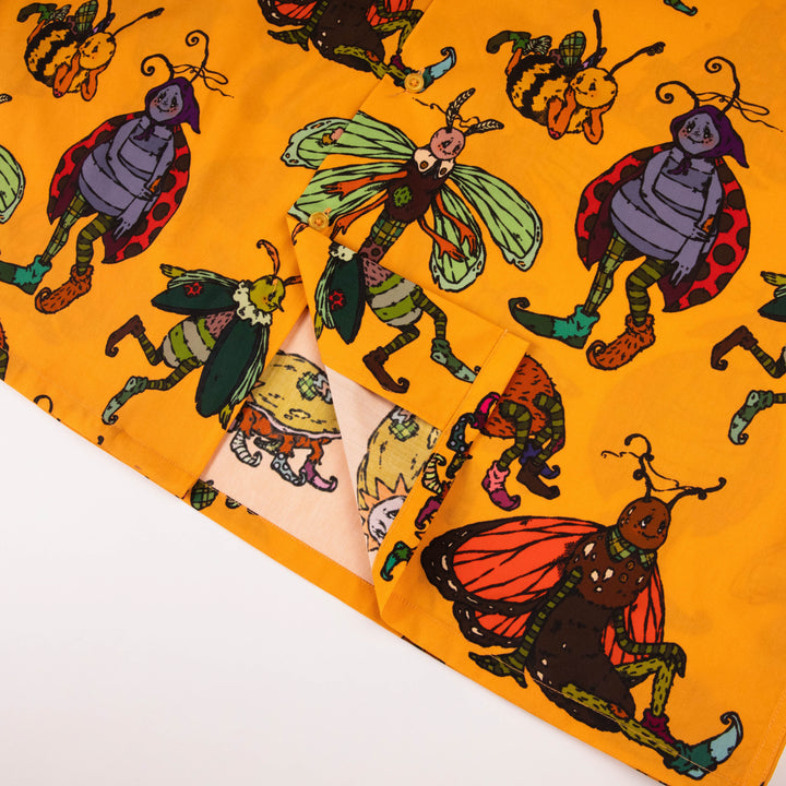 Bugs Patterned Button Up