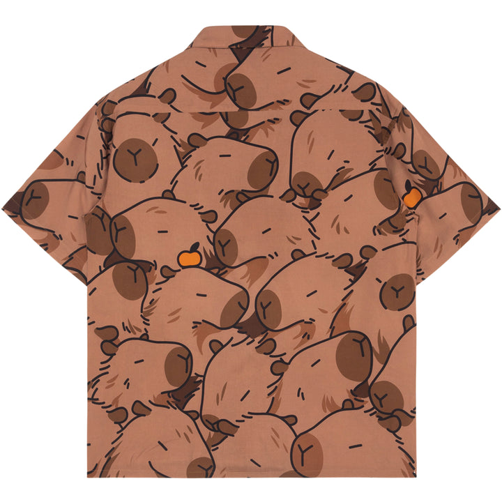 Capybara With Me Button Up