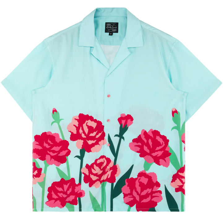 Carnation Flower Button Up