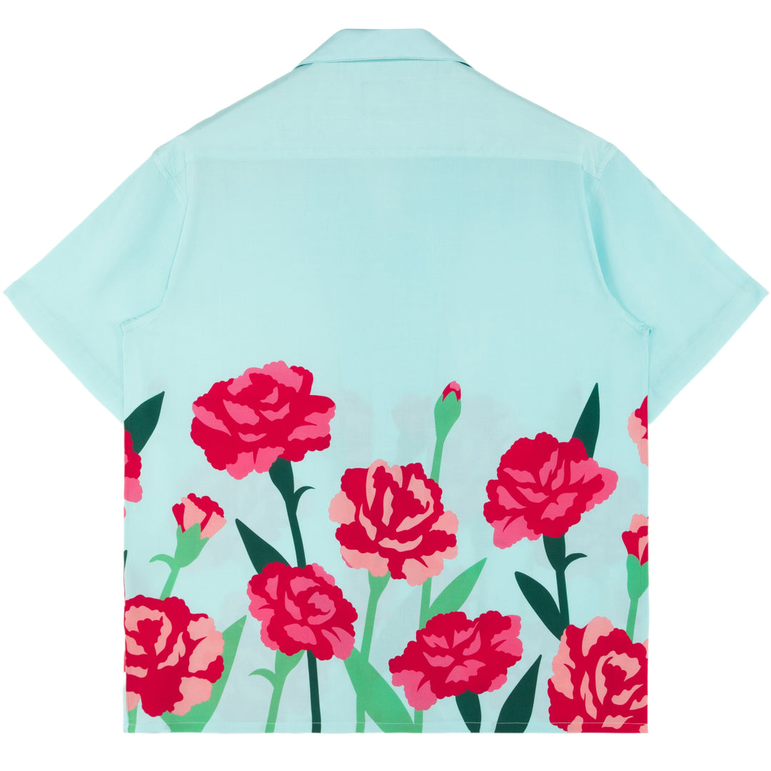 Carnation Flower Button Up