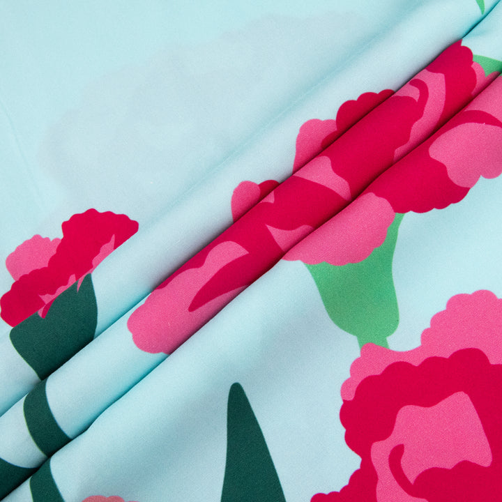 Carnation Flower Button Up