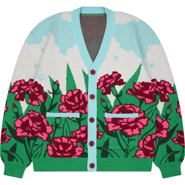 Carnation Flower Cardigan