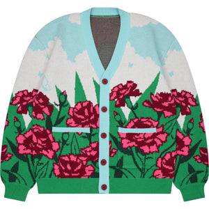 Carnation Flower Cardigan