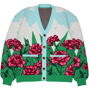 Carnation Flower Cardigan
