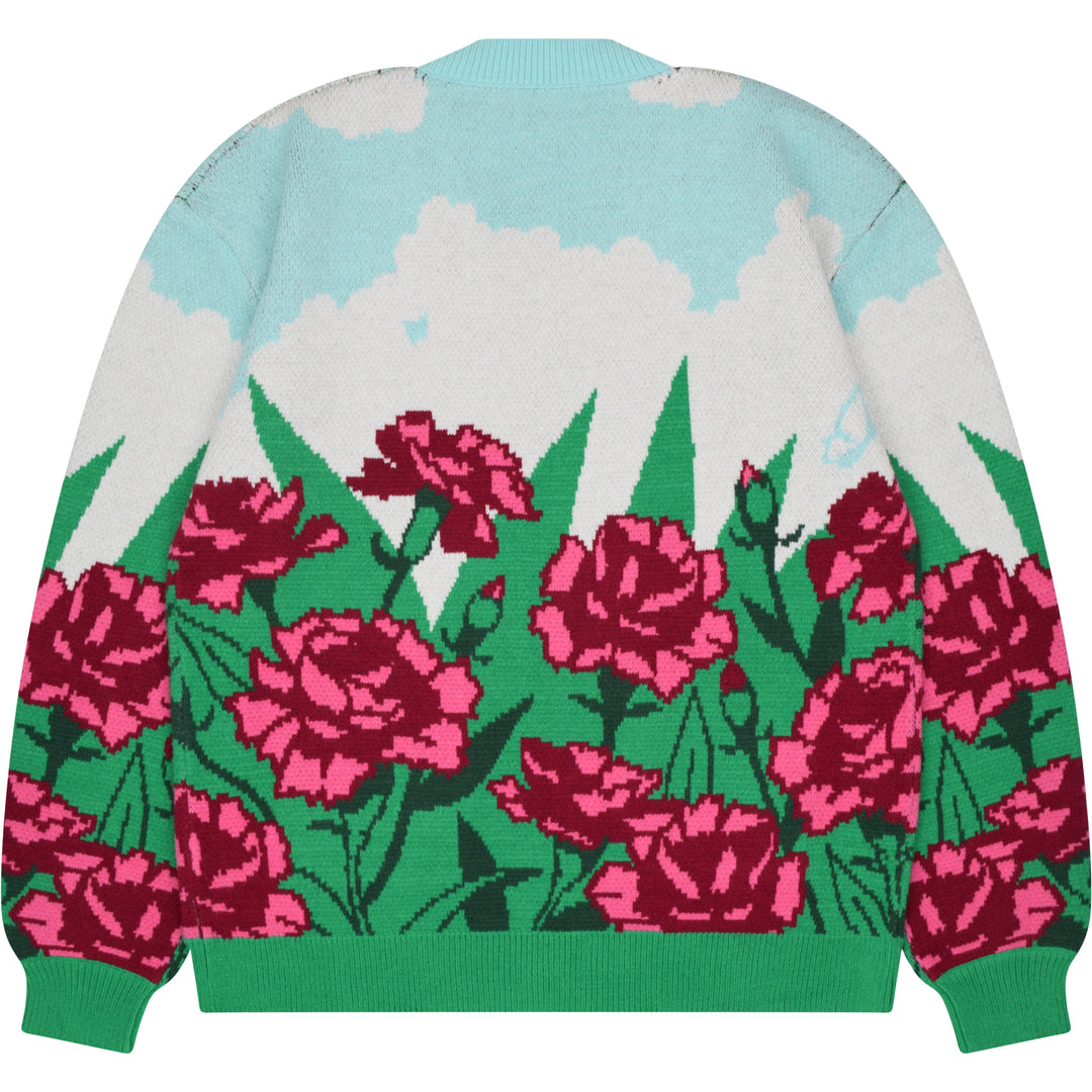 Carnation Flower Cardigan
