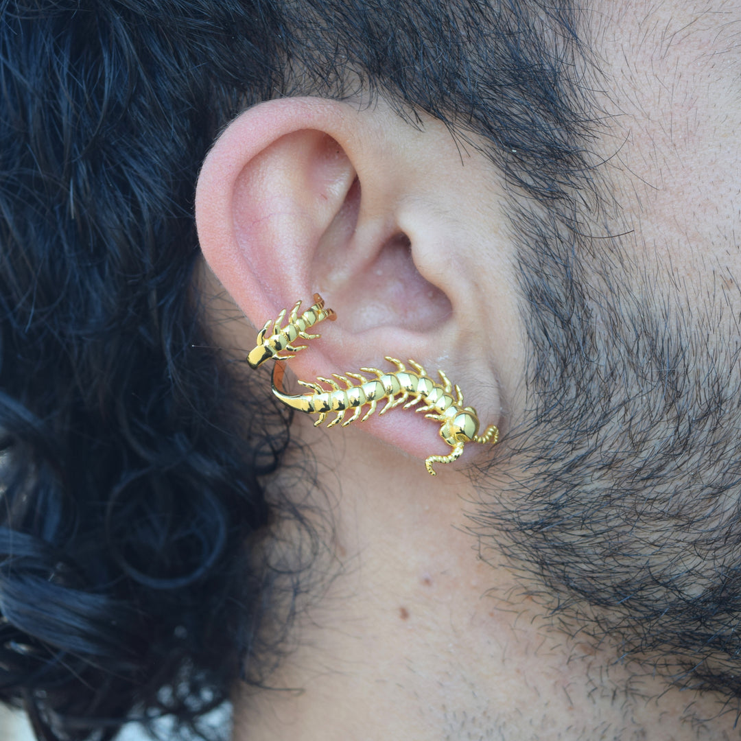 Gold Centipede Ear Cuff