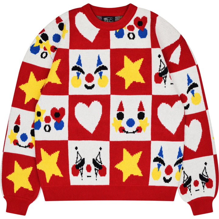 Checkered Clown Sweater