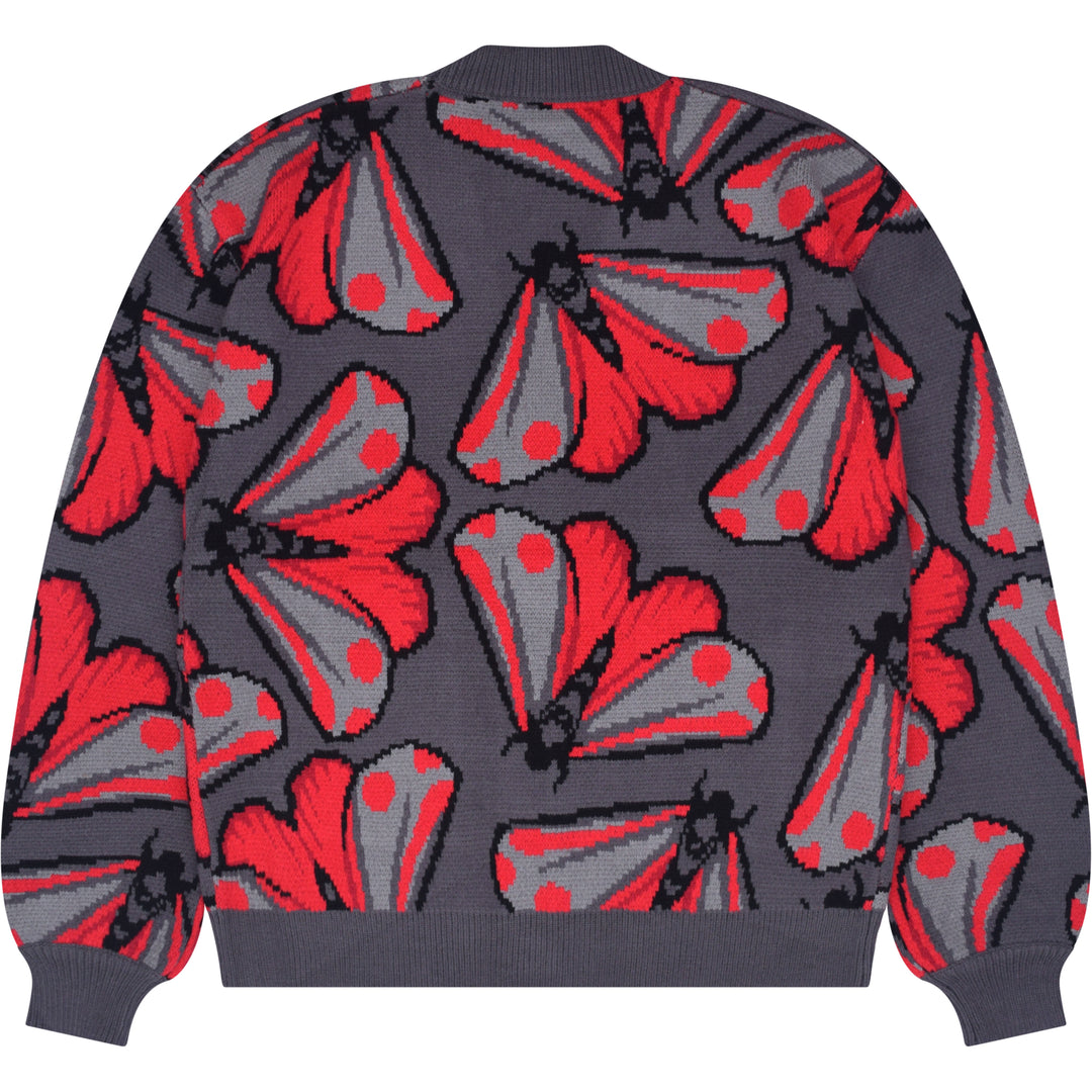 Cinnabar Moth Cardigan