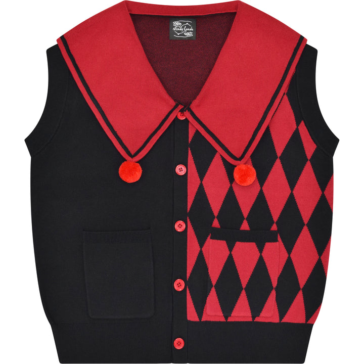 Crimson Harlequin Vest