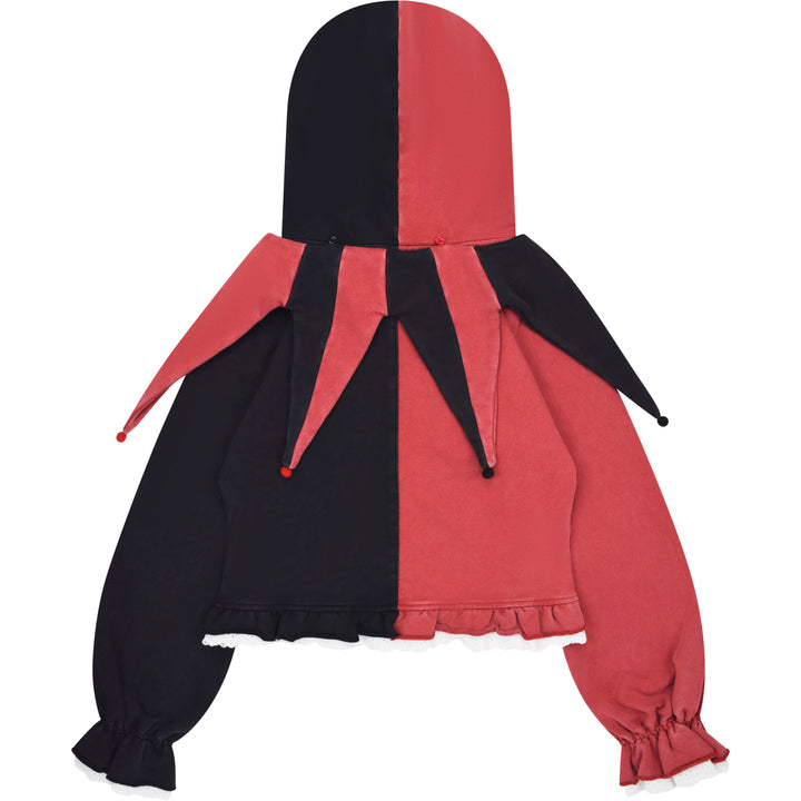 Crimson Jester Collar Hoodie