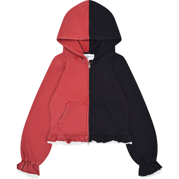Crimson Jester Collar Hoodie