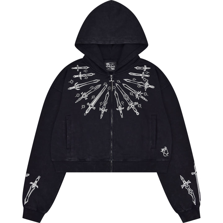 Cropped 10 Billion Swords Hoodie