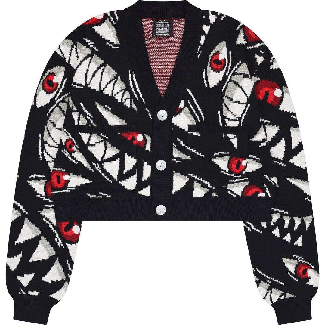 Cropped Pride Patterned Cardigan