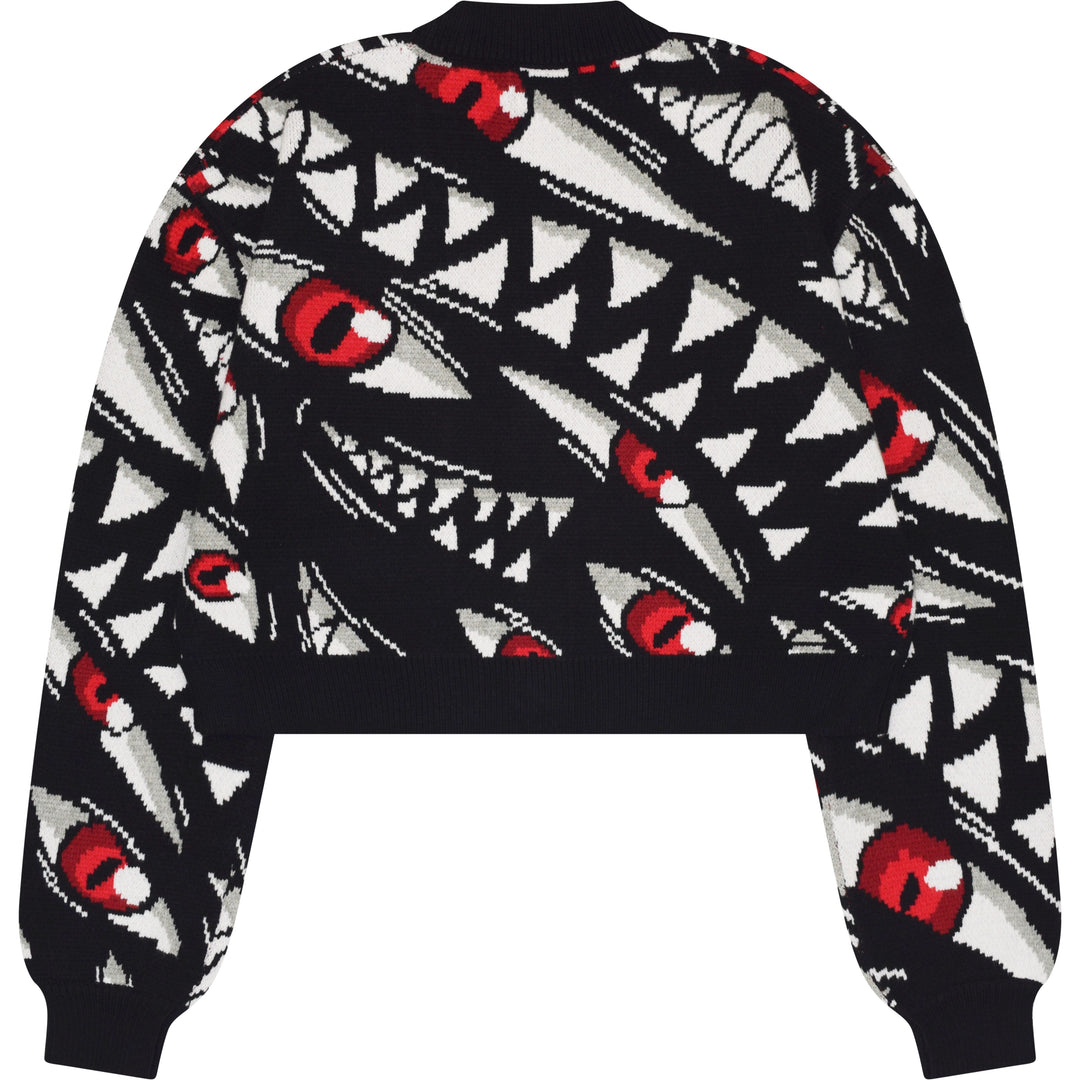 Cropped Pride Patterned Cardigan