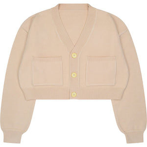 Cropped Beige/Cream/Nude Cardigan